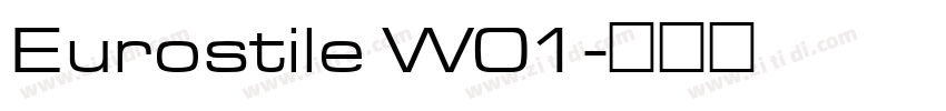 Eurostile W01字体转换